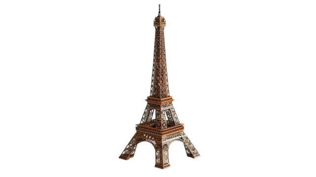 Eiffel Tower on a transparent background - Powered by Adobe