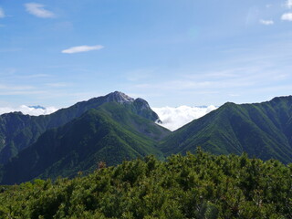 仙丈ヶ岳から望む甲斐駒ヶ岳