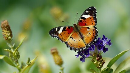 Obraz premium butterfly on a flower