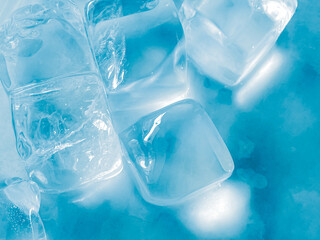 Fototapeta premium icecubes background,icecubes texture,icecubes wallpaper,ice helps to feel refreshed and cool water from the icecubes helps the water refresh your life and feel good.ice drinks for refreshment business