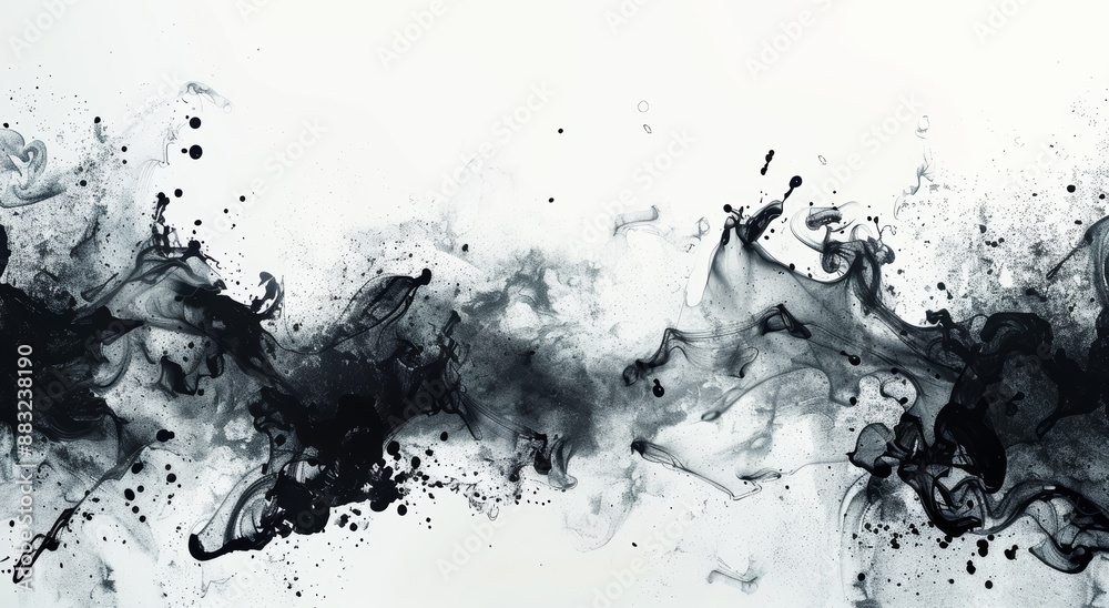Wall mural watercolor splash abstract background for creative projects generative ai