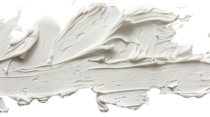 Cream on a transparent background