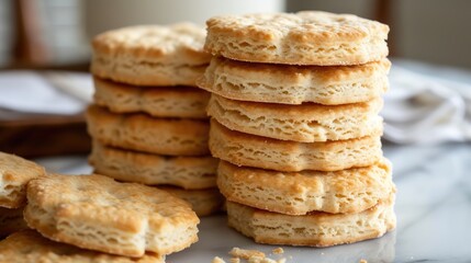 Golden Brown Biscuit Assortment