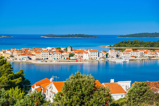 Amazing Adriatic archipelago, Krapanj island near Sibenik, Dalmatia, Croatia