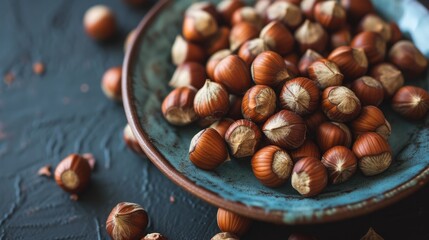 Obraz premium Nutritious Hazelnuts Ready to Eat