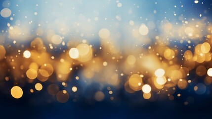 Abstract background with bokeh defocused lights and stars. Festive background.