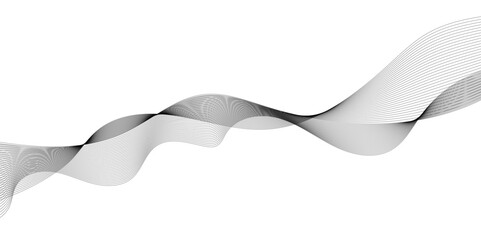 Abstract grey smooth element swoosh speed wave modern stream background. Abstract wave line for brochure, flyer, banner, template, wallpaper background with wave design. Abstract business wave lines.