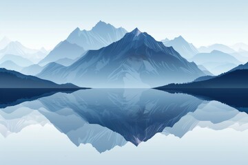 Fototapeta premium Mountain Reflections in a Still Lake