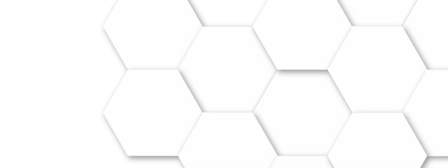 Abstract seamless hexagon pattern background. Abstract hexagon technology design background. Vector Illustration.