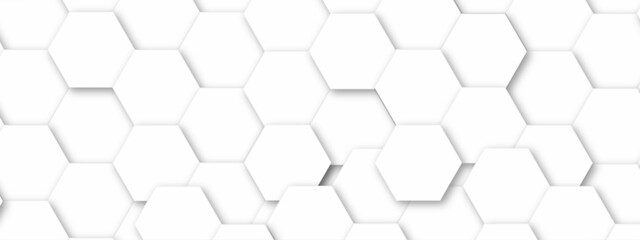 Fototapeta premium Abstract seamless hexagon pattern background. Abstract hexagon technology design background. Vector Illustration.