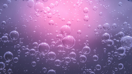 Abstract Purple Water Bubbles Background