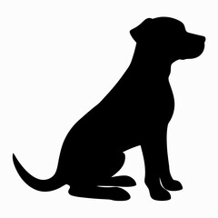 dog silhouette vector