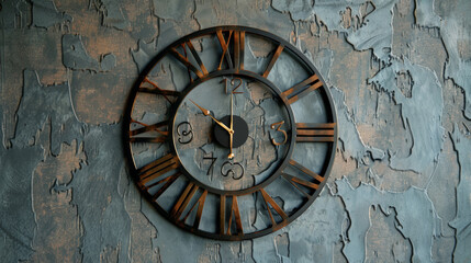 Obraz premium old wall clock, elegant antigue wall clock