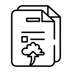 Upload Report Lineart