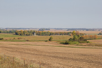 Obraz premium Minnesota farm country in autumn