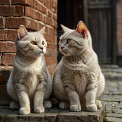 Obraz premium cat on a sill