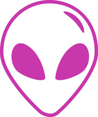 Obraz premium Alien Face Illustration 