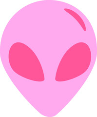 Alien Face Illustration 