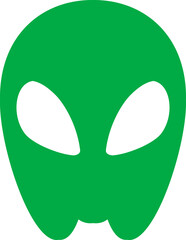 Alien Face Illustration 