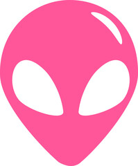 Alien Face Illustration 