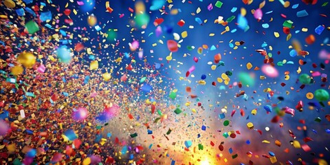 Confetti Explosion Colorful Celebration, digital art, confetti, celebration, party