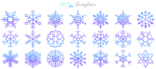 Blue snowflakes glitter, Christmas luxury decoration shiny sparkling