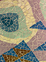 Seamless Azulejo tile, hand drawn vector illustration, typical Portuguese and Spanish tile