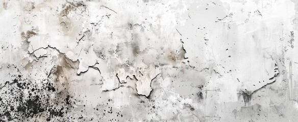 Naklejka premium Weathered Concrete Wall with Crack and Textured Surface - Grunge Background