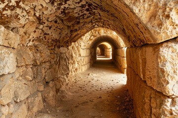 Inside the rock-hewn churches of Lalibela, Ethiopia. Beautiful simple AI generated image in 4K, unique.