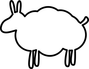 Sheep Vector Graphic