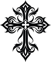 decorative christian cross. faith, christianity, religion,christ, element, god, pattern, holy, background,