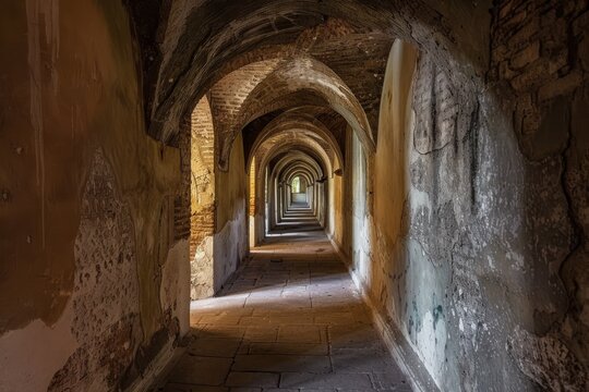 Inside the rock-hewn churches of Lalibela, Ethiopia. Beautiful simple AI generated image in 4K, unique.