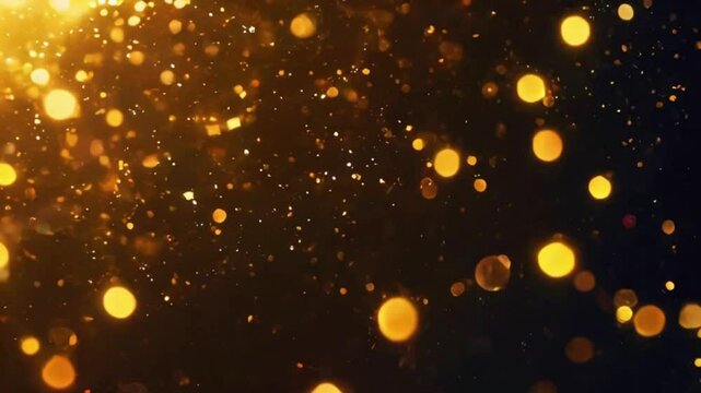 warm golden glow interspersed with bright white bokeh lights, offering a luxurious and elegant wedding background, 4K Wedding Wallpaper animation video