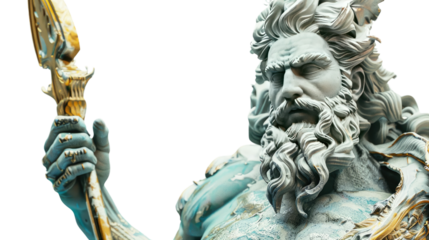 Zeus on transparent background