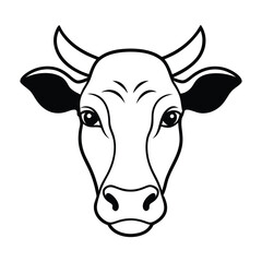Cow Silhouette Vector Illustration
