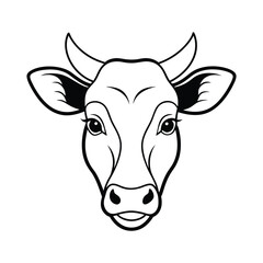 Cow Silhouette Vector Illustration
