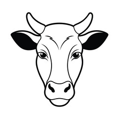 Cow Silhouette Vector Illustration
