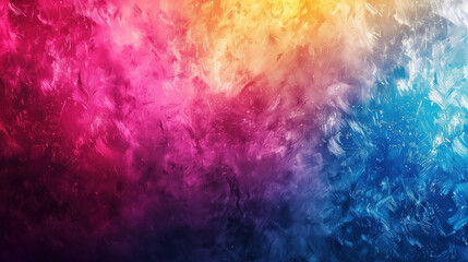 Fototapeta premium Vibrant Multicolored Abstract Background with Textured Brush Strokes