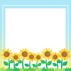 little sunflower frame 3