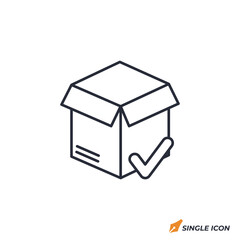 Delivery Box icon vector illustration. Delivery Box symbol isolated on white background.
