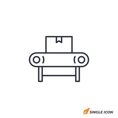 Conveyor Belt icon vector illustration. Conveyor Belt symbol isolated on white background.