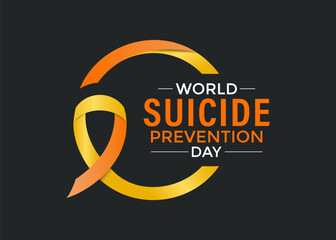 Vector Illustration of world suicide prevention day September 10. Thats awareness prevent suicide worldwide. Banner poster, flyer and background design To prevent suicide worldwide.