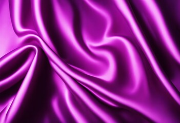 Obraz premium fabric silk purple satin soft violet texture design luxury card wavy elegant smooth abstract background banner beautiful cloth
