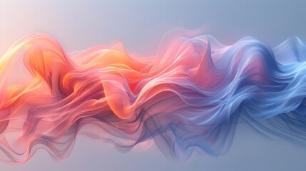 Ethereal Abstract Art with Flowing Lines and Pastel Gradient: Capturing the Essence of Softness and Tranquility in Modern Aesthetics
