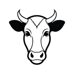 Cow Silhouette Vector Illustration
