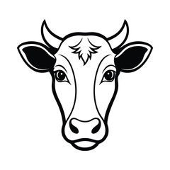 Cow Silhouette Vector Illustration
