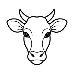 Cow Silhouette Vector Illustration
