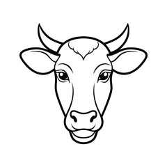Cow Silhouette Vector Illustration
