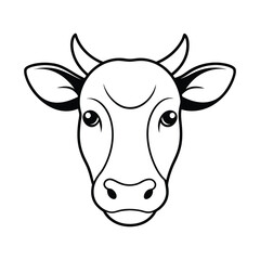 Cow Silhouette Vector Illustration

