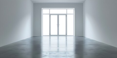 Fototapeta premium Empty room symbolizes isolation schizophrenia delusions paranoia hallucinations and confusion. Concept Psychological disorders, Isolation, Schizophrenia, Paranoia, Hallucinations, Confusion